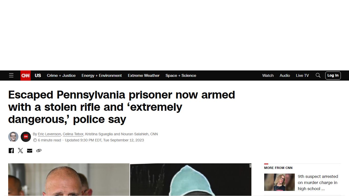 Escaped Pennsylvania prisoner now armed with a stolen rifle and ...